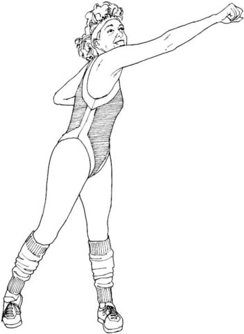 Aerobic Exercises  Coloring Page